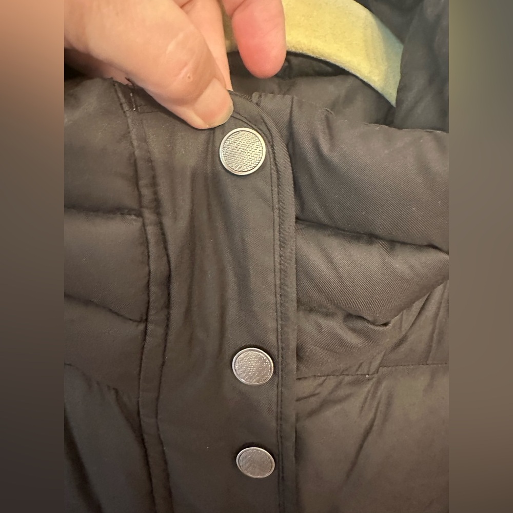 COLE HAAN black down puffer jacket women’s size Large with 4 zip pockets - Picture 7 of 16